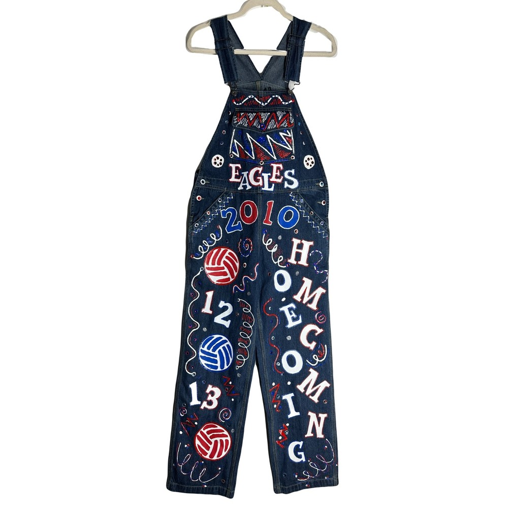 Walls Cowgirl Ranch Wear Overalls Womens Size M Blue Denim Bibs Sport Decoration